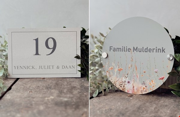 Zo kies je een stijlvol naambord voor je voordeur Zo kies je een stijlvol naambord voor je voordeur